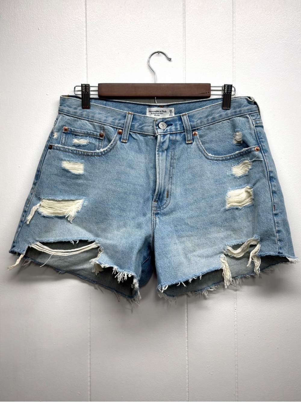 Abercrombie & Fitch Distressed Denim Cutoff Shorts